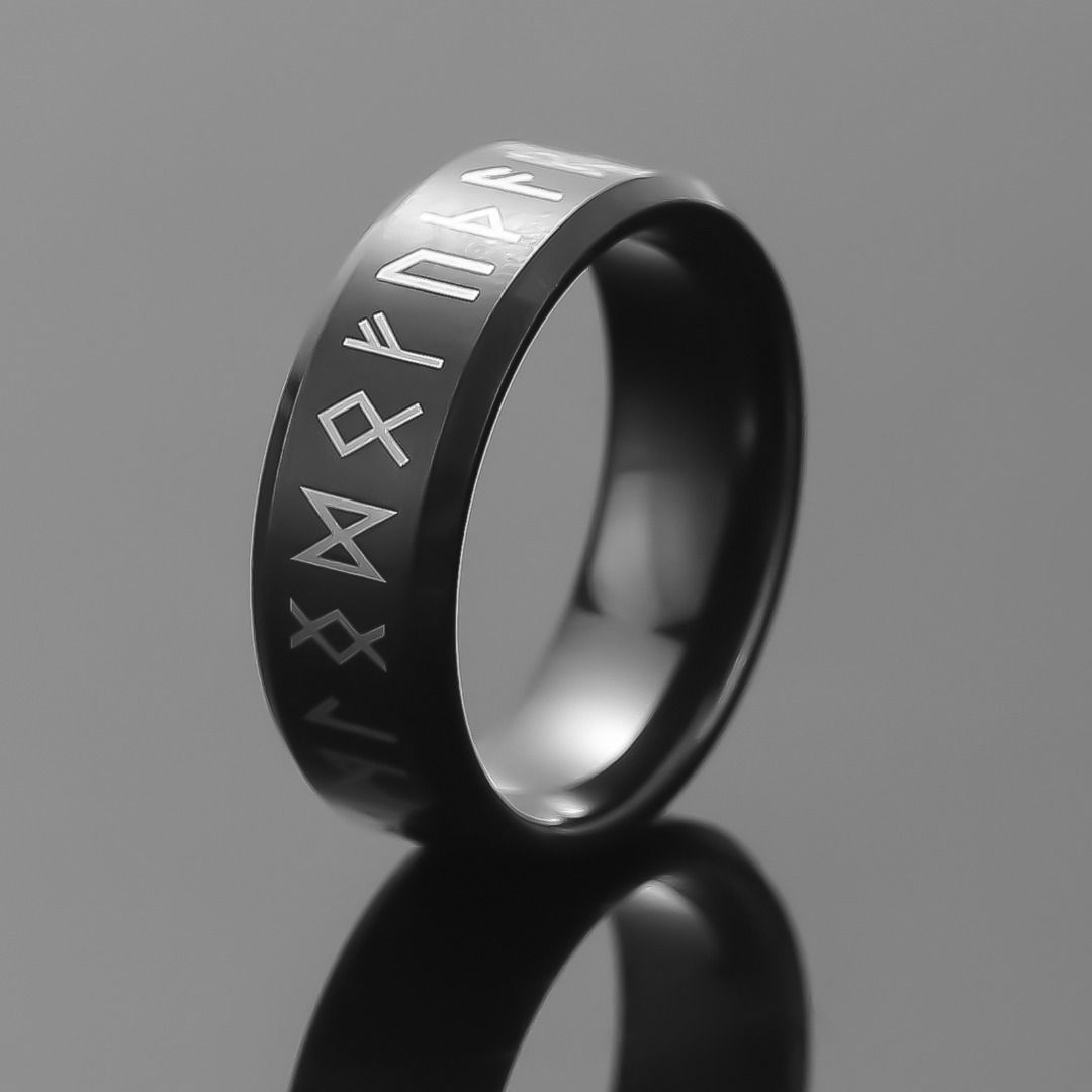 Ring Tungsten Runic