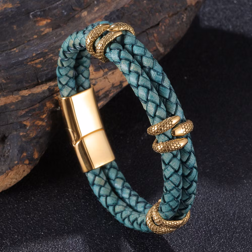 Bracelet Viking Leather