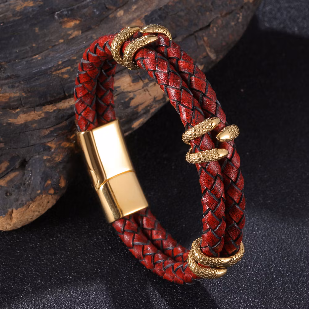 Bracelet Viking Leather
