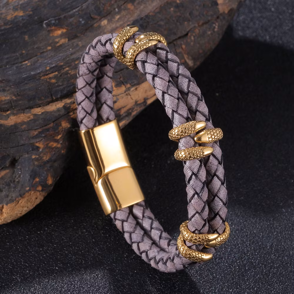 Bracelet Viking Leather
