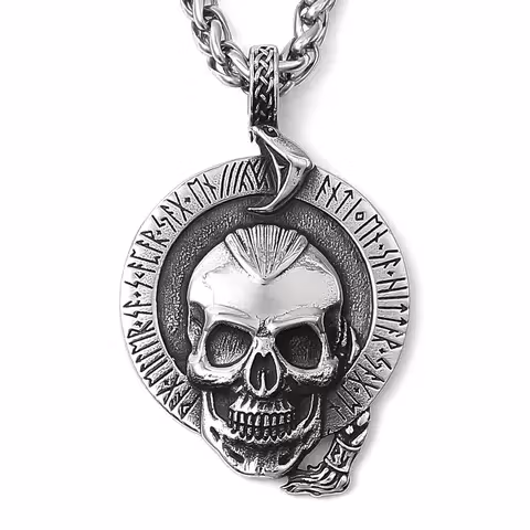 Halsband Vegvisir Skull