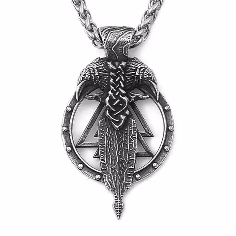 Halsband Valknut Raven