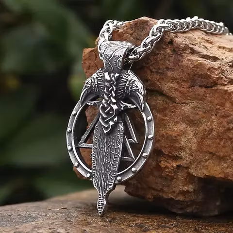 Halsband Valknut Raven