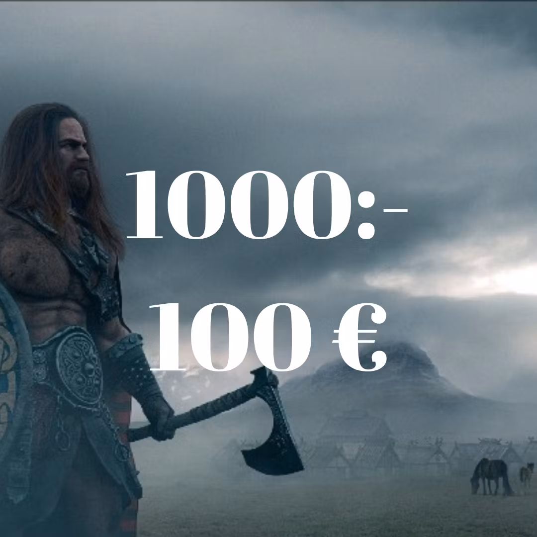 Gift card 1000 SEK (Sent digitally by email)