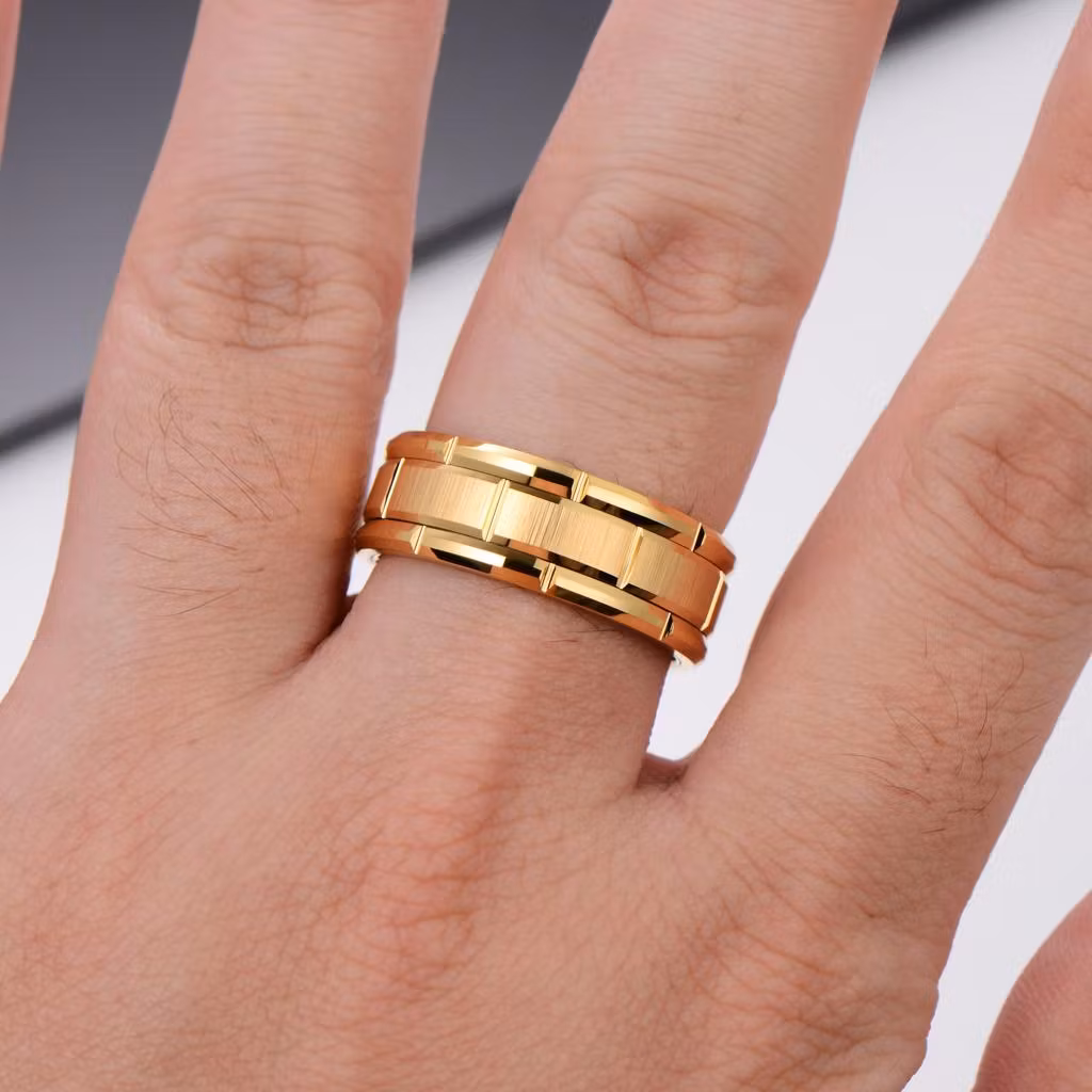 Ring Golden Tungsten