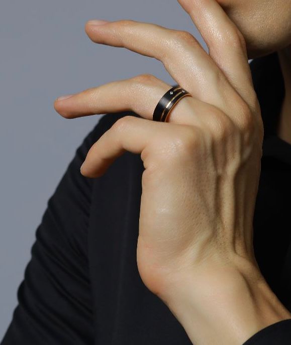 Sormus Black Zirconia Tungsten