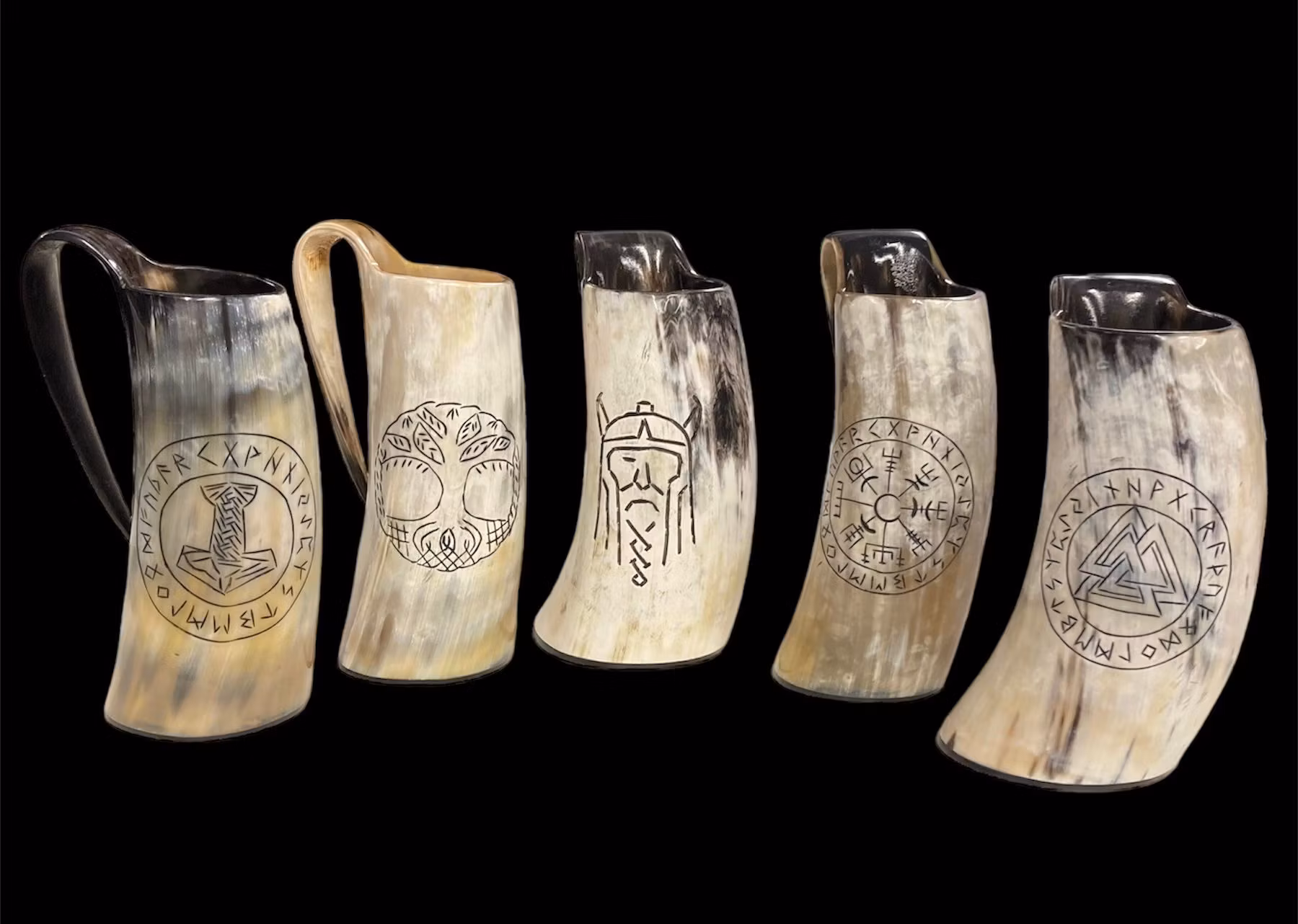 Hornmugg med håndtak