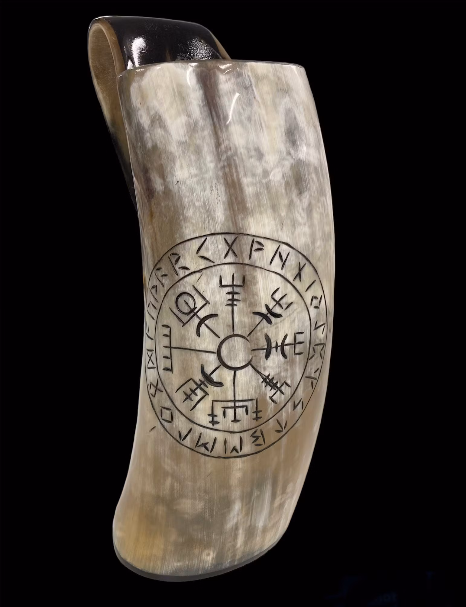 Hornmugg med håndtak