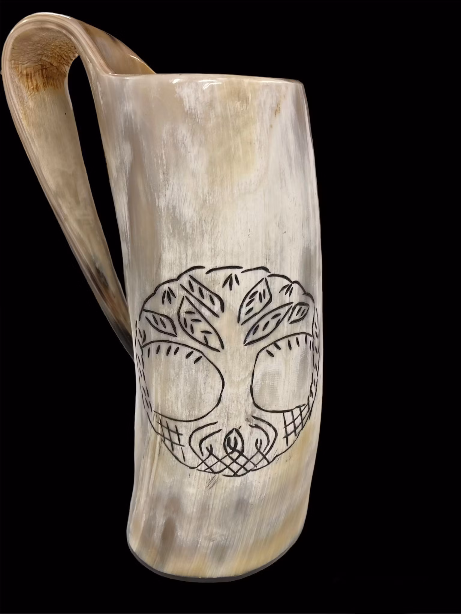 Hornmugg med håndtak