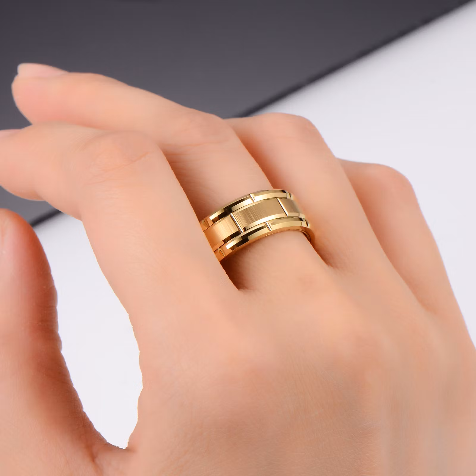 Ring Golden Tungsten