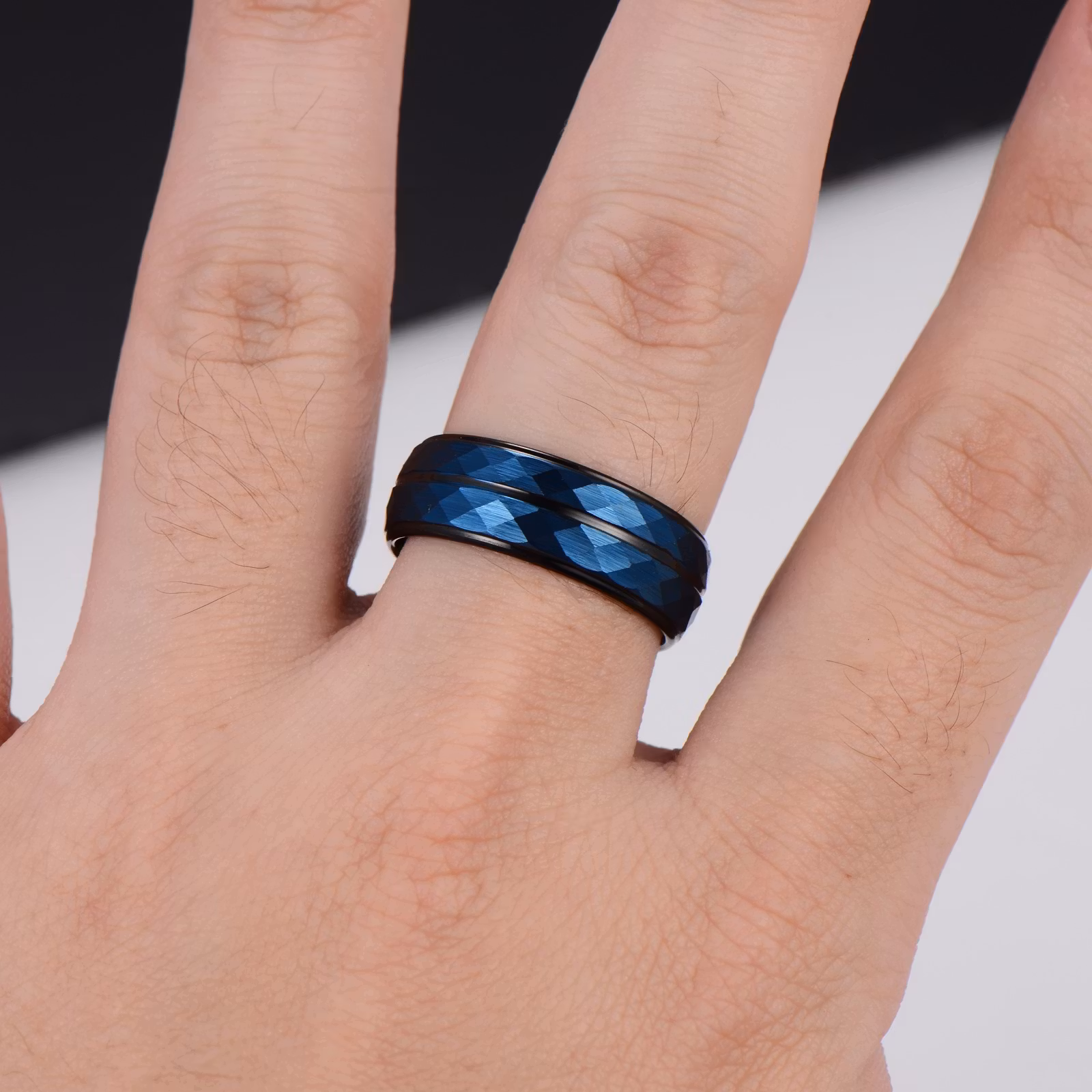 Ring Blue Sky Tungsten