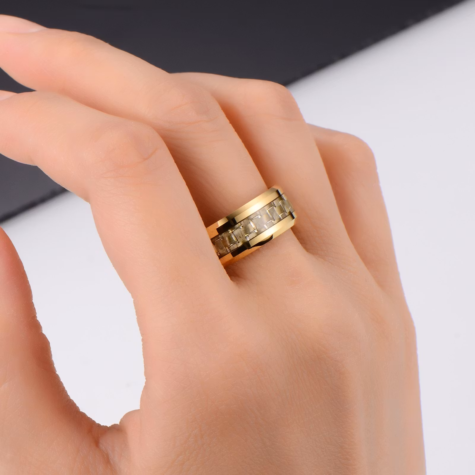 Ring Golden Dream Tungsten