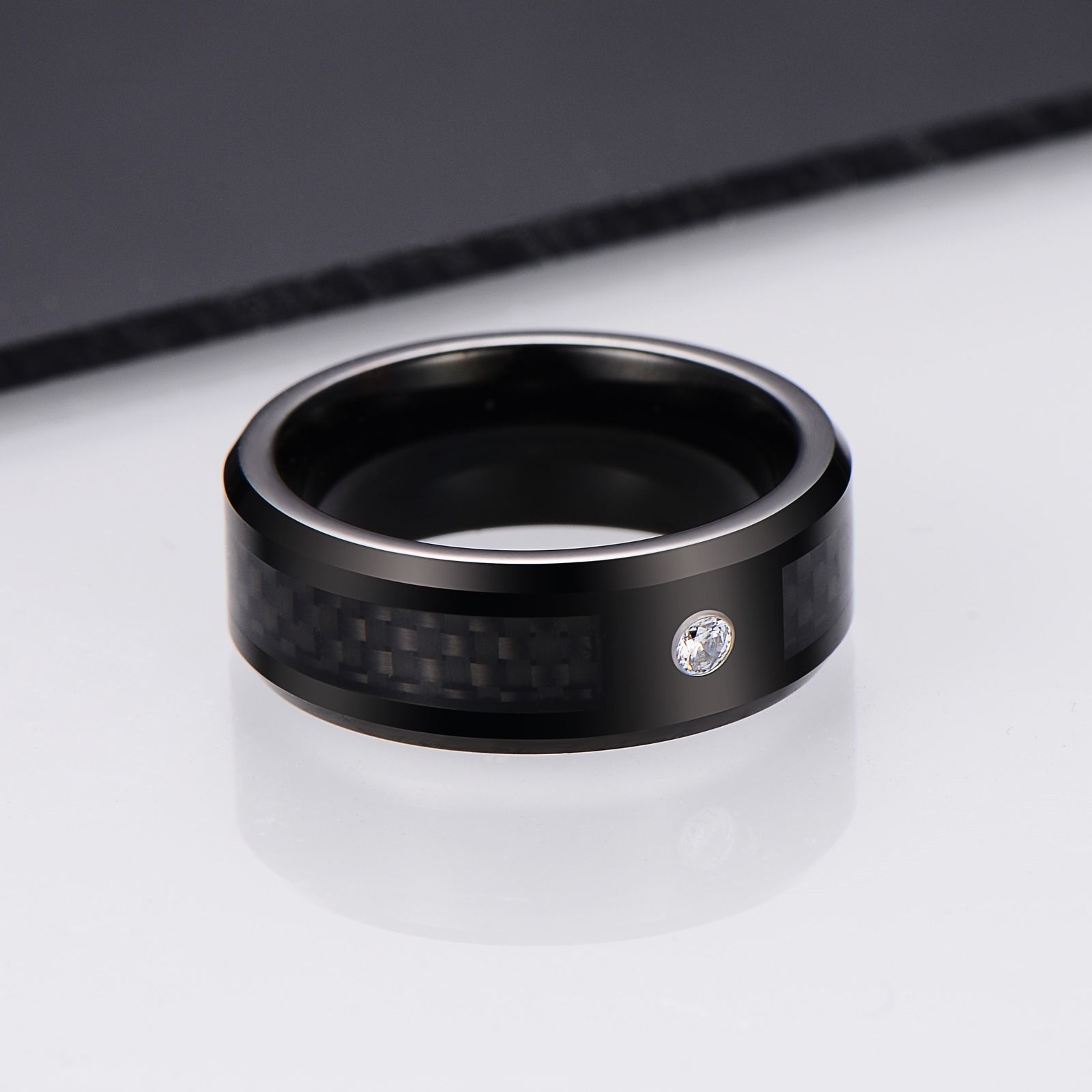 Sormus Black Zirconia Tungsten