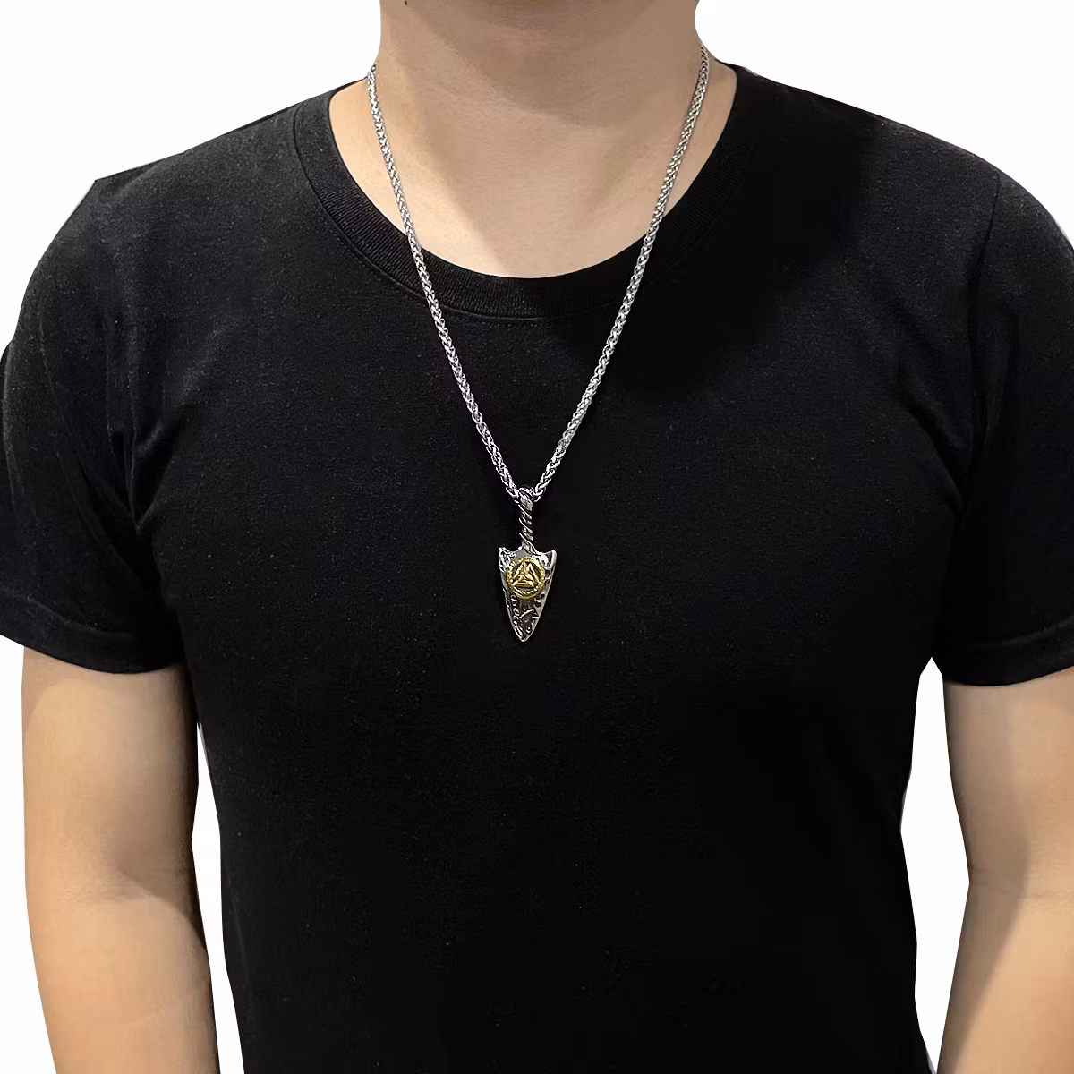 Necklace Valknut Spear