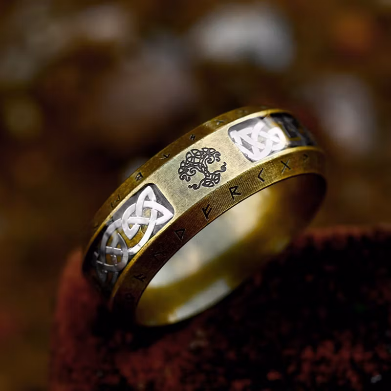 Ring Yggdrasil Celtic Bronze