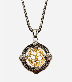 Halsband Yggdrasil Valknut