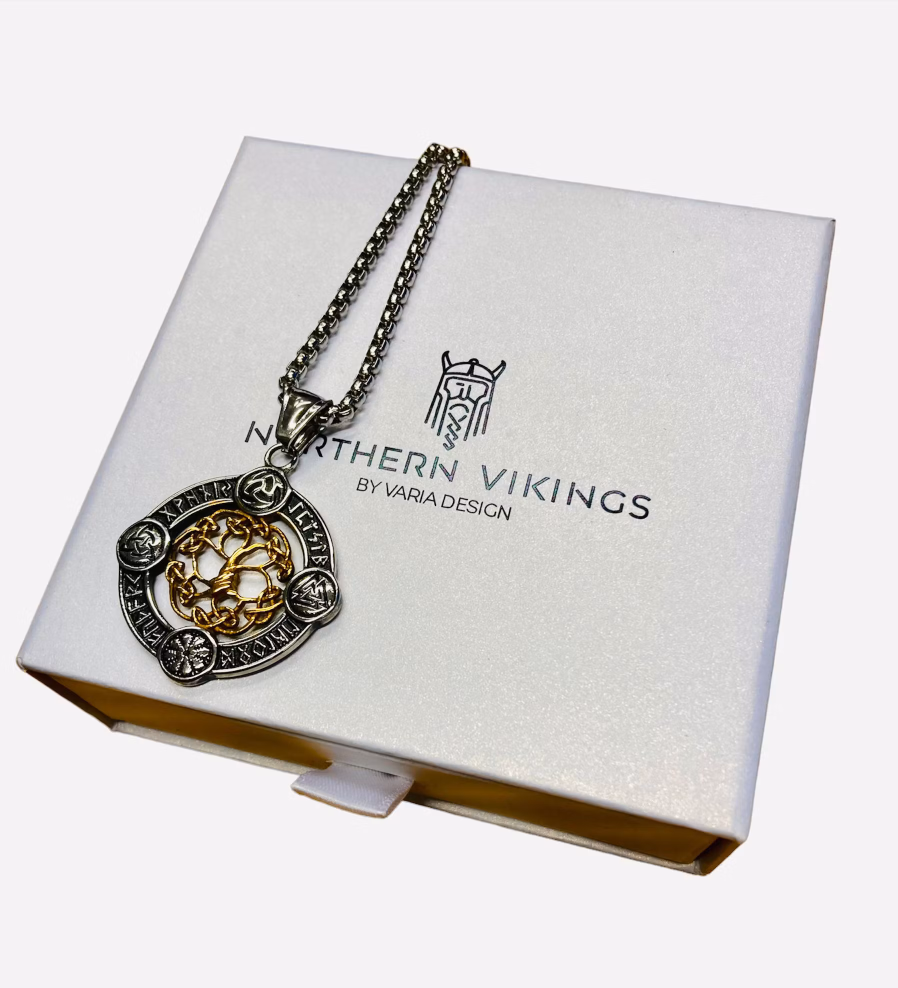 Halsband Yggdrasil Valknut
