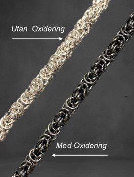 Armband Kungslänk 925 silver tunn kedja
