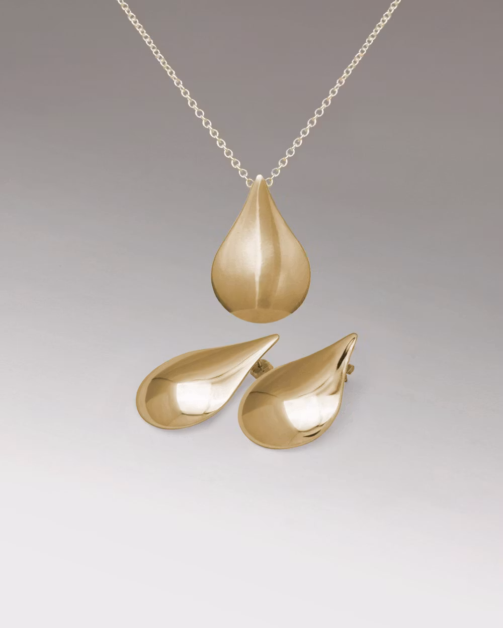 Package Tears of Freya Gold - Necklace & Earrings