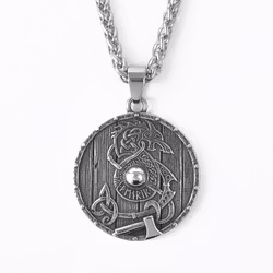 Halskjede Sköld av Fenrir-ᚠ ᛖ ᚾ ᚱ ᛁ ᚱ