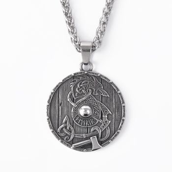 Halsband Sköld av Fenrir-ᚠ ᛖ ᚾ ᚱ ᛁ ᚱ