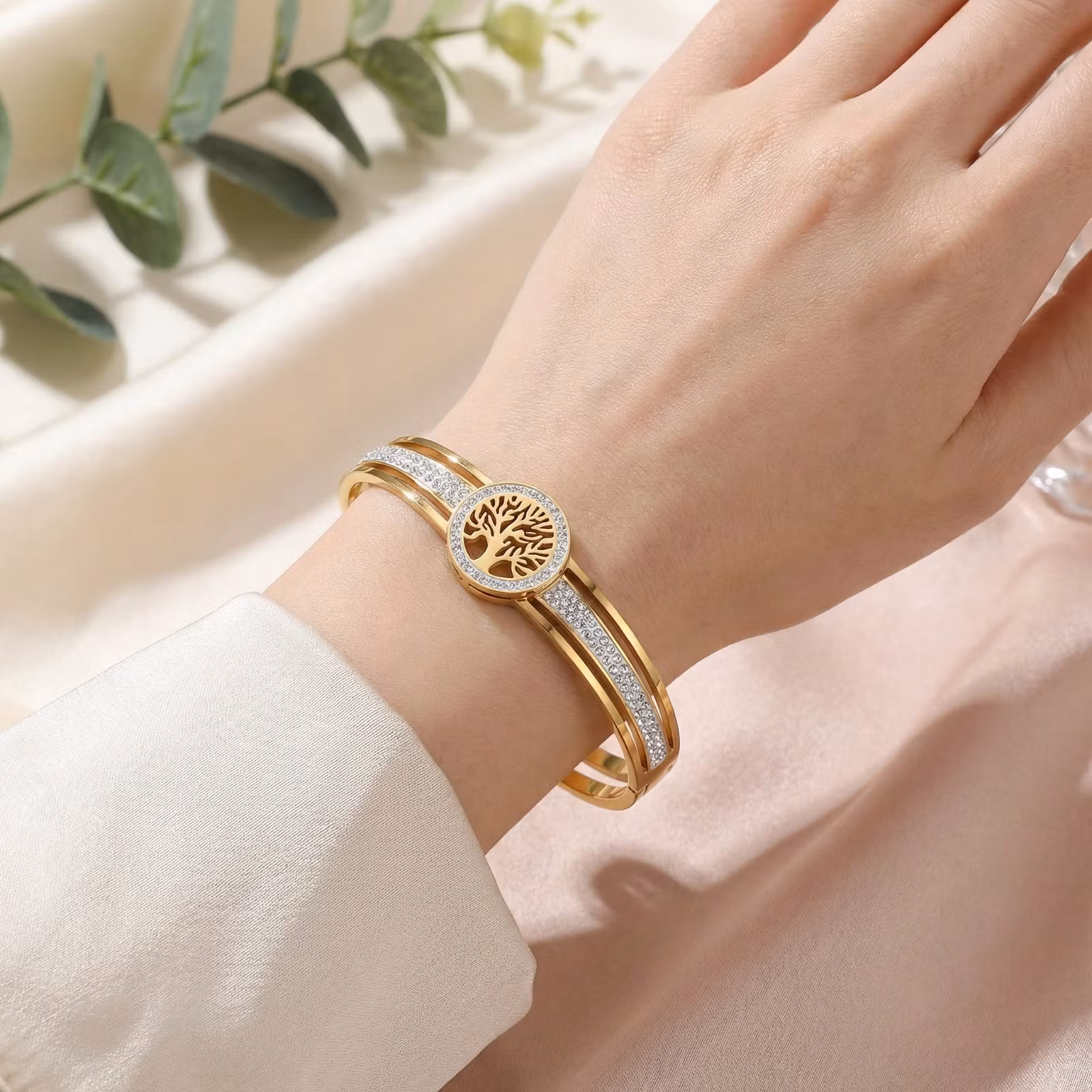 Armband Livets Träd Elegans Guld