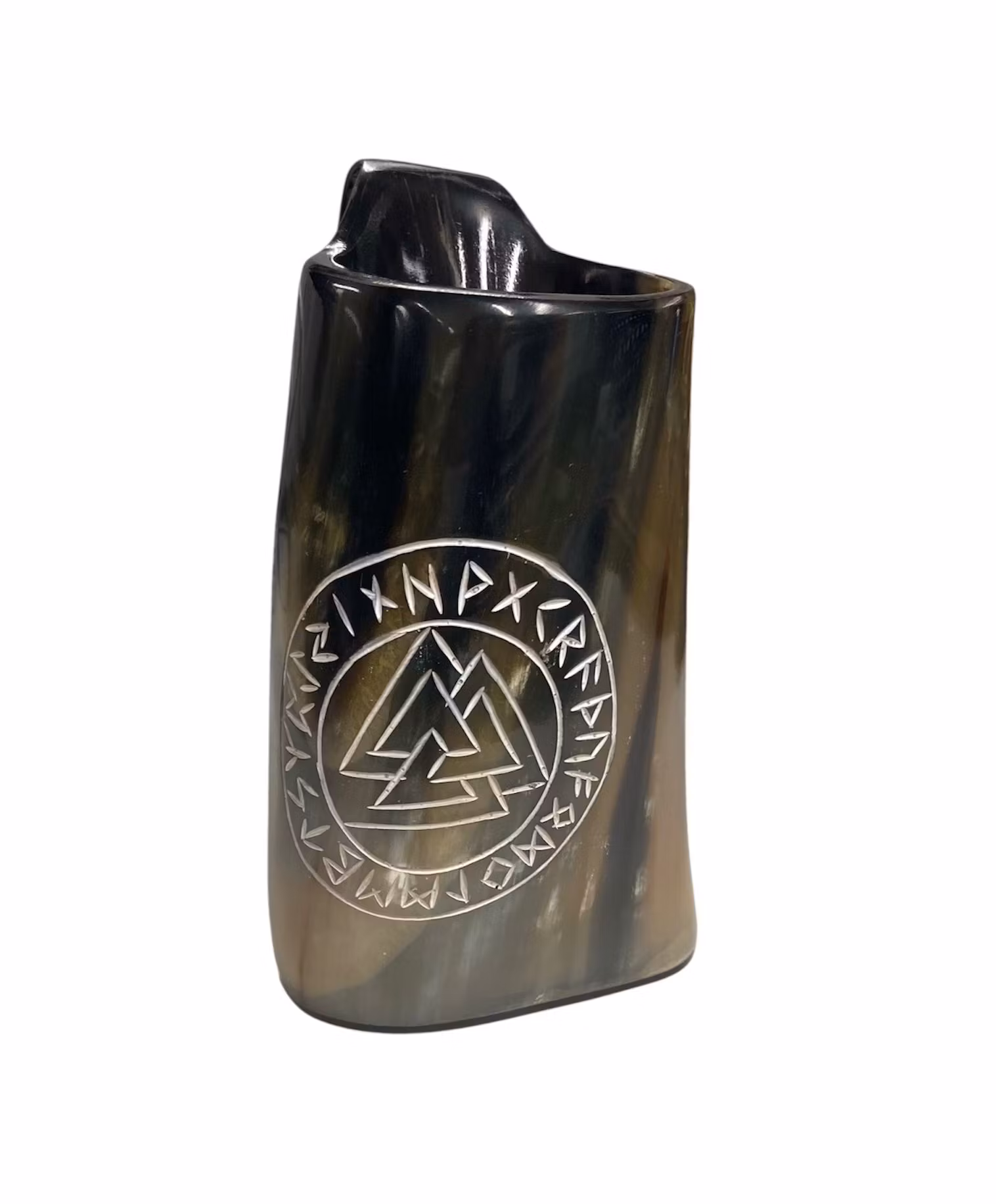 Hornmugg med handtag