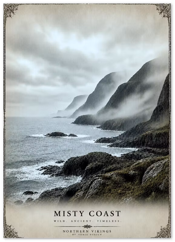 Northern Vikings - Nordic Landscapes Collection, Misty Coast