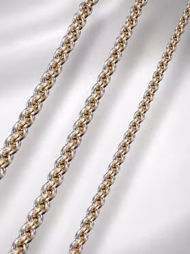 Halsband Forge i 925 silver med mässingsdetaljer