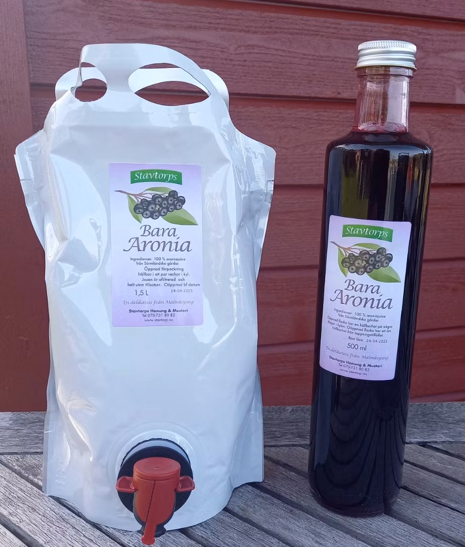 Aroniajos, bara aronia, kallpressad jos