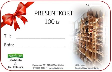 Presentkort till Gårdsbutiken