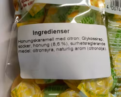 Honungskarameller Citron