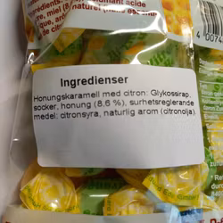 Honungskarameller Citron