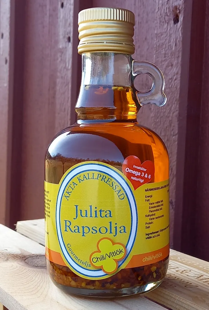 Julita Rapsolja Chili Vitlök 250 ml - Stavtorps