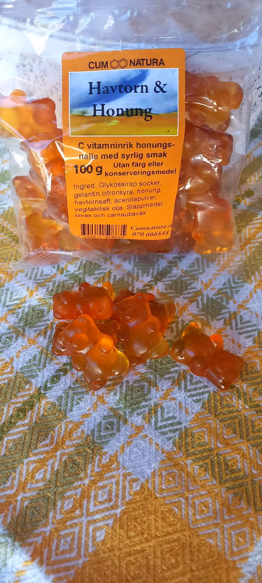 Havtorn och honungsnallar 100 gram