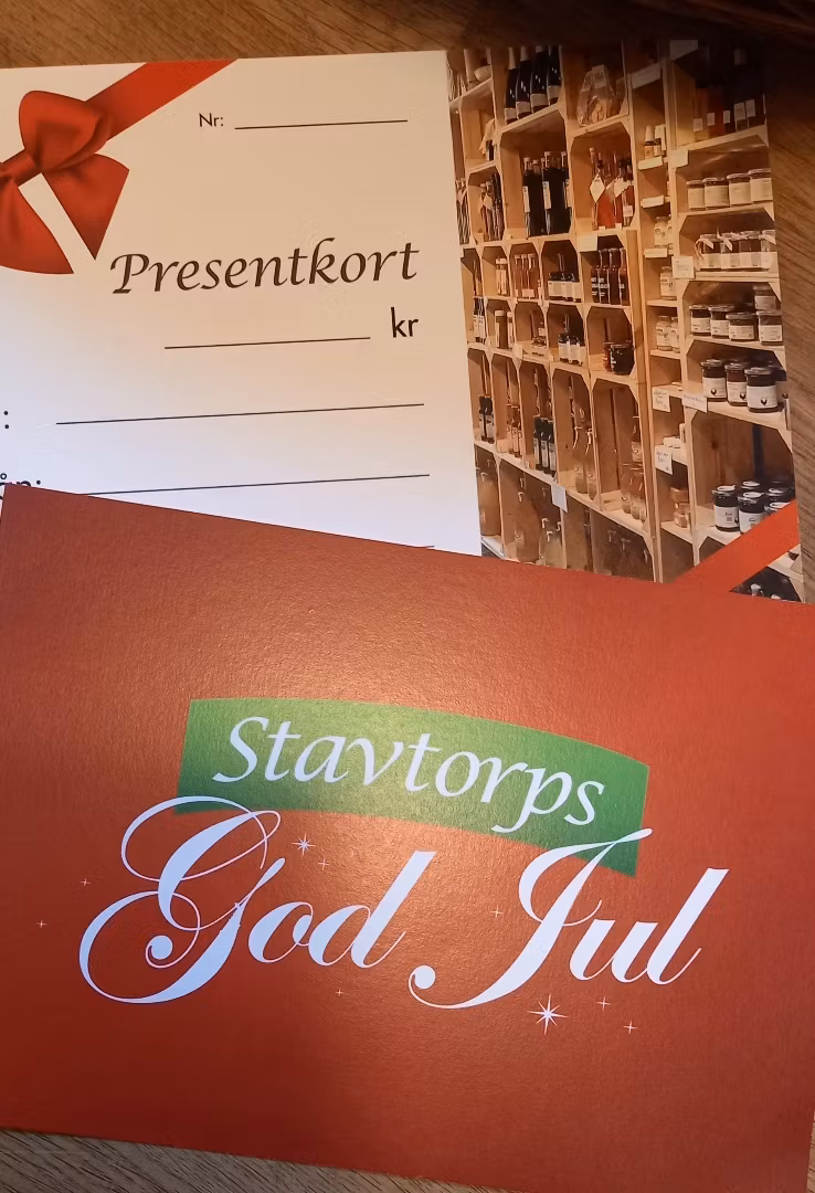 Presentkort till Gårdsbutiken.