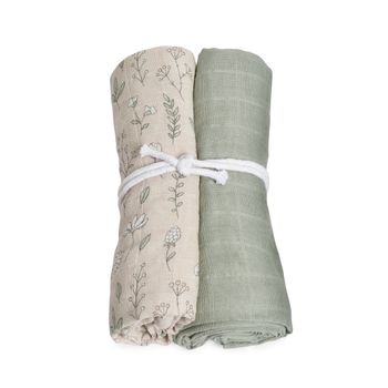 Muslinfilt 2-pack Blomsteräng