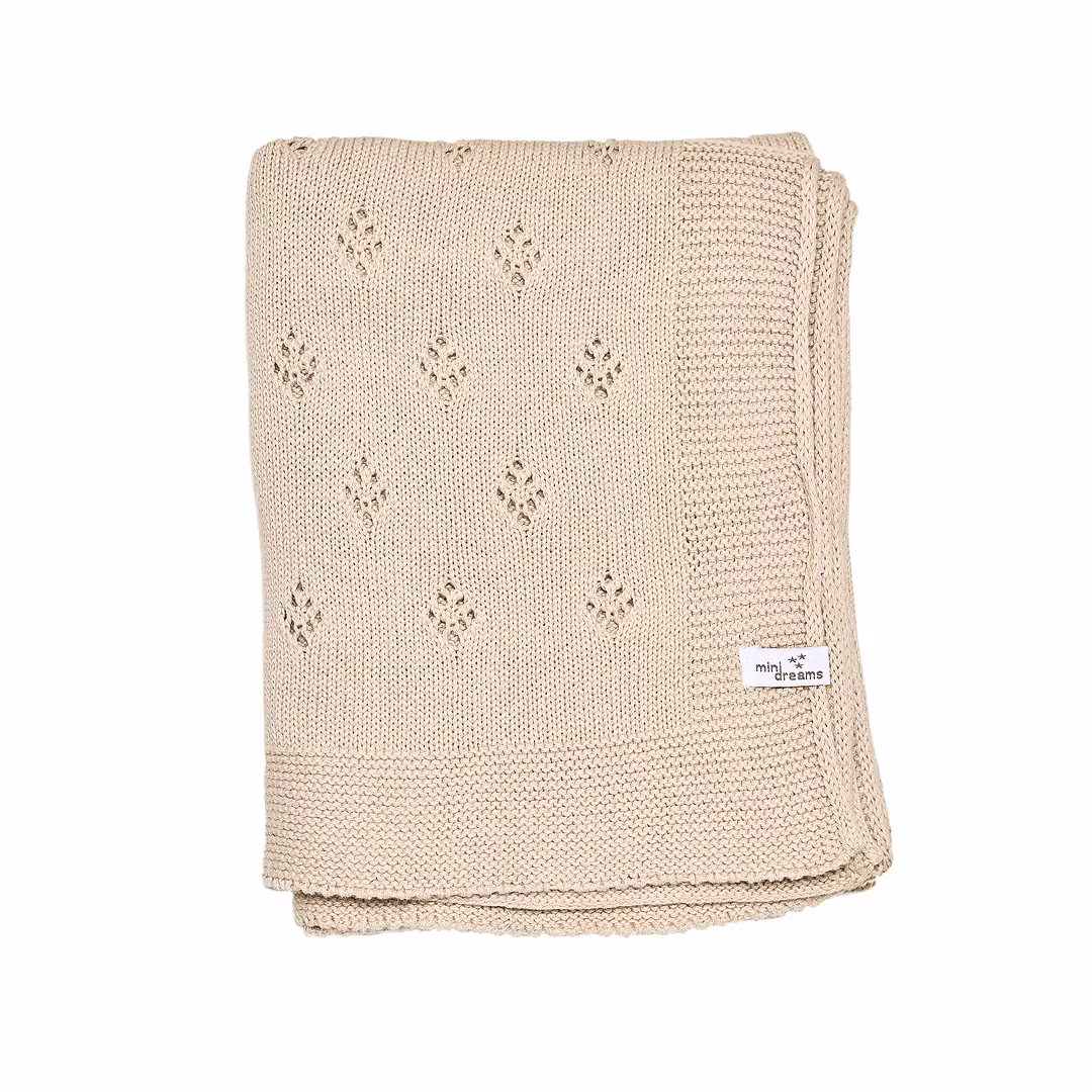 Stickad filt - Lovely