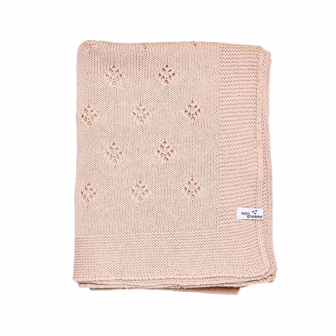 Stickad filt - Lovely