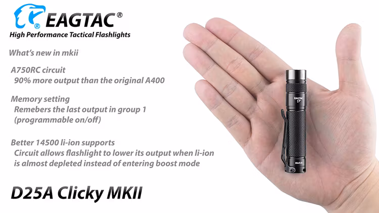 EAGTAC D25A 1AA, 405 Lumen