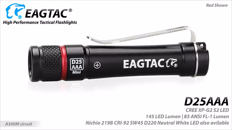 EAGTAC D25AAA 1AAA, 155 Lumen