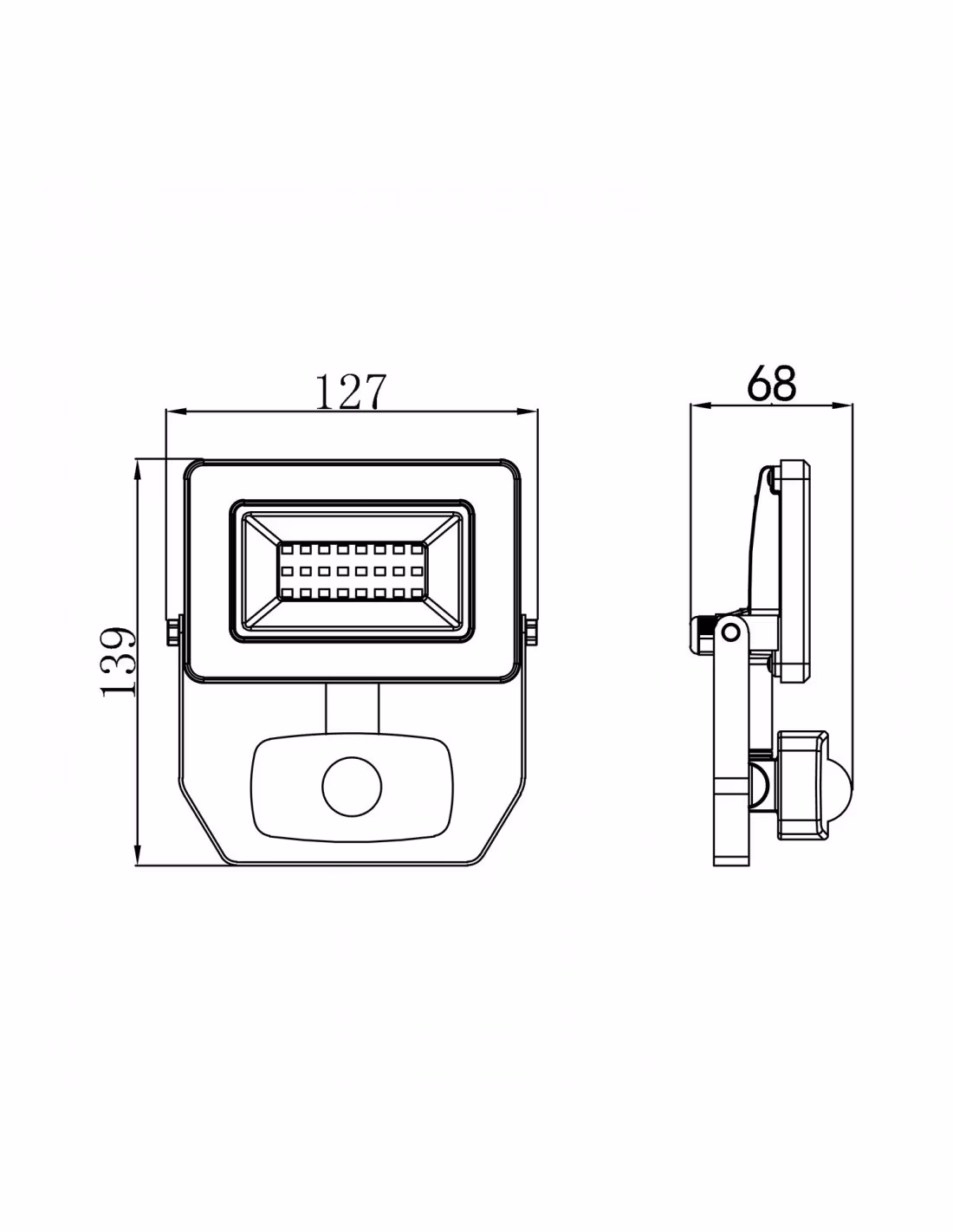 Velamp Strålkastare Sensor 1600 Lumen / 20W