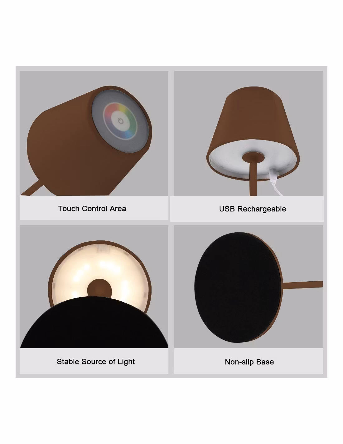 Velamp Bordslampa 190LM USB-C - CORTEN