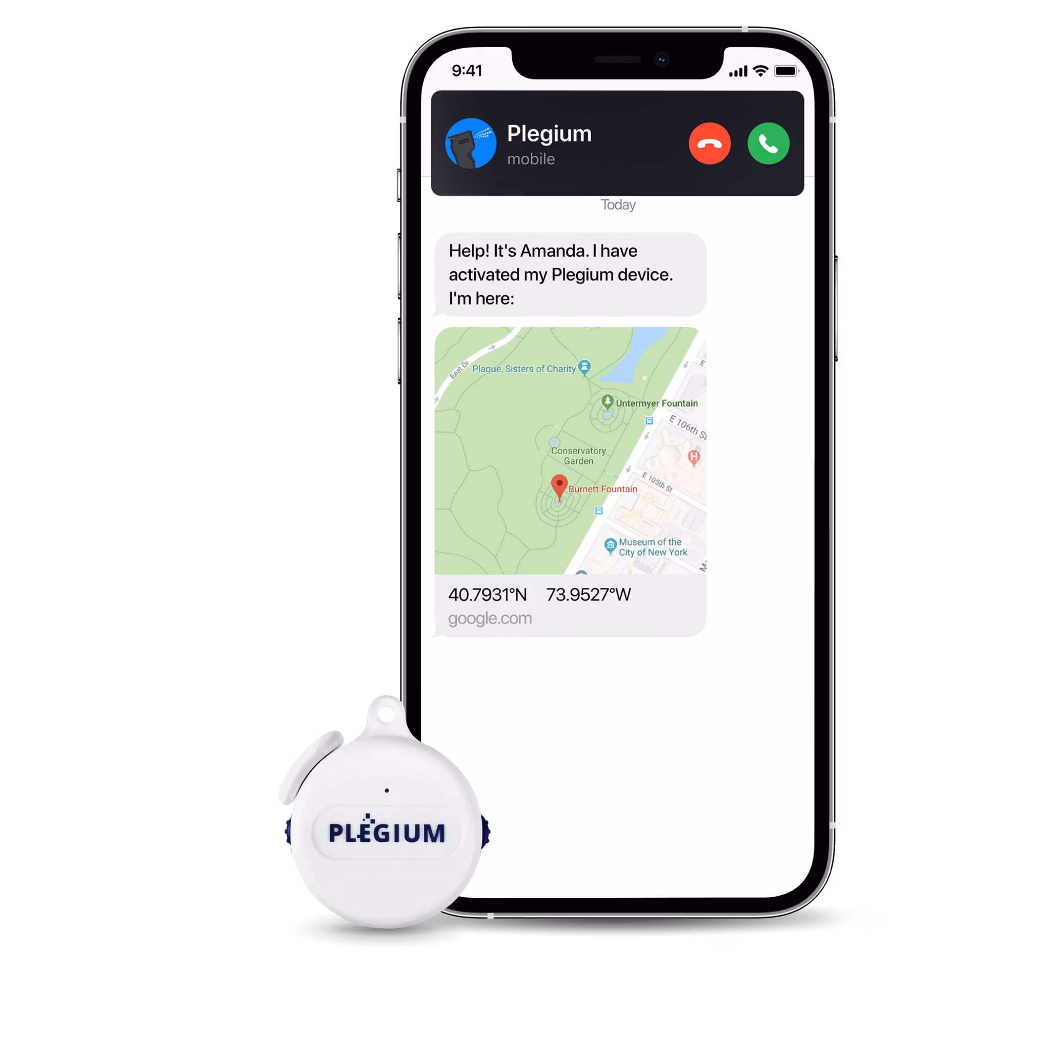 Plegium Smart Emergency Button Wearable