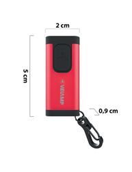 VELAMP Nyckelringslampa, USB-C, 300 Lumen