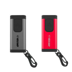 VELAMP Nyckelringslampa, USB-C, 300 Lumen