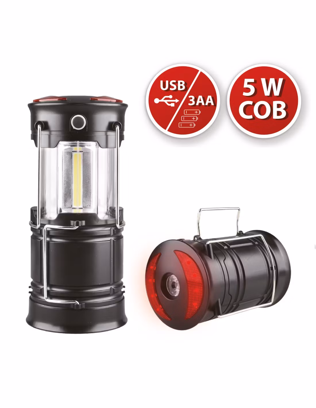 VELAMP Campinglampa Hybrid 250LM