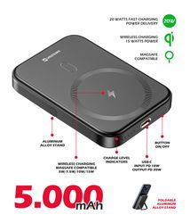 Swissten Powerbank Magsafe 5000mAh