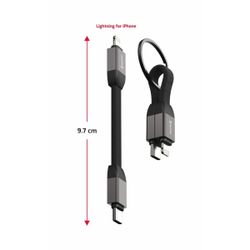 Swissten Magnetic Keychain USB-C / Lightning