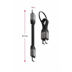 Swissten Magnetic Keychain USB-C / USB-C